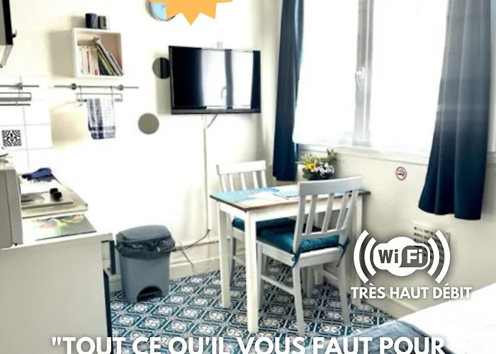 Petit studio plage Le galet bleu